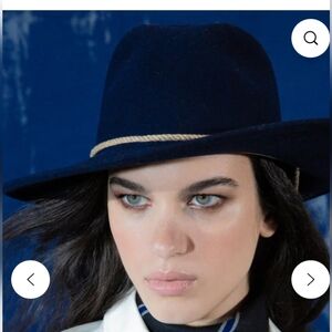 ​The Salting Size 2 Blue Wool Heirloom Hat Minimalist Luxury Artisan Heritage